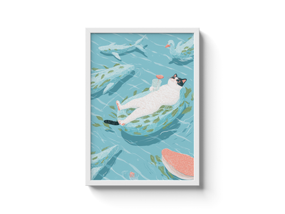Daydreams floating on water